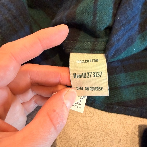 L.L. Bean Flannel Button-Down | Women's Medium | Brushed Cotton | - Picture 3 of 3